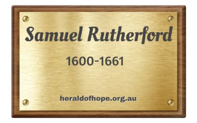 撒母耳 罗德福 Samuel Rutherford 1600-1661